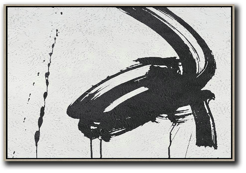 Acrylic Painting Large Wall Art,Oversized Horizontal Minimal Art On Canvas - Big Art Canvas